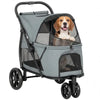 3 Wheel Pet Stroller with Easy One-Click Quick Fold, Mesh Window, Washable Cushion, for Medium Dogs by Furr Baby Gifts