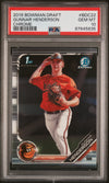Graded 2019 Topps Bowman Draft Gunnar Henderson #BDC22 Chrome Rookie RC Baseball Card PSA 10 Gem Mint