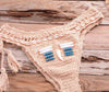 Vintage Blue Bikinis 2 Piece Halter Bikini Set Women High Waist Sequin Swimsuit Set Handmade Crochet High Quality Swimsuit Women Push Up Swimwear Knitted Beach Wear Bathing Suit by Stevvex