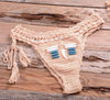 Vintage Blue Bikinis 2 Piece Halter Bikini Set Women High Waist Sequin Swimsuit Set Handmade Crochet High Quality Swimsuit Women Push Up Swimwear Knitted Beach Wear Bathing Suit by Stevvex