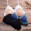 Vintage Blue Bikinis 2 Piece Halter Bikini Set Women High Waist Sequin Swimsuit Set Handmade Crochet High Quality Swimsuit Women Push Up Swimwear Knitted Beach Wear Bathing Suit by Stevvex