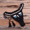 Vintage Blue Bikinis 2 Piece Halter Bikini Set Women High Waist Sequin Swimsuit Set Handmade Crochet High Quality Swimsuit Women Push Up Swimwear Knitted Beach Wear Bathing Suit by Stevvex