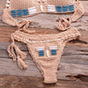 Vintage Blue Bikinis 2 Piece Halter Bikini Set Women High Waist Sequin Swimsuit Set Handmade Crochet High Quality Swimsuit Women Push Up Swimwear Knitted Beach Wear Bathing Suit by Stevvex