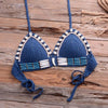 Vintage Blue Bikinis 2 Piece Halter Bikini Set Women High Waist Sequin Swimsuit Set Handmade Crochet High Quality Swimsuit Women Push Up Swimwear Knitted Beach Wear Bathing Suit by Stevvex