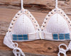 Vintage Blue Bikinis 2 Piece Halter Bikini Set Women High Waist Sequin Swimsuit Set Handmade Crochet High Quality Swimsuit Women Push Up Swimwear Knitted Beach Wear Bathing Suit by Stevvex