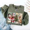 Vintage Santa Sweatshirt Wonderful Time Christmas Crewneck by Adorb Custom Tees