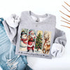 Vintage Santa Sweatshirt Wonderful Time Christmas Crewneck by Adorb Custom Tees