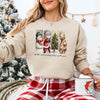 Vintage Santa Sweatshirt Wonderful Time Christmas Crewneck by Adorb Custom Tees