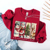 Vintage Santa Sweatshirt Wonderful Time Christmas Crewneck by Adorb Custom Tees