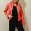 Vintage Style Autumn Ladies PU Leather Jacket For Women Slim Casual Soft Moto Biker Faux Leather Jacket For Female Coat Quality Basic Streetwear by Stevvex