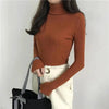 Vintage Style Autumn Winter Thick Sweater For Women Knitted Ribbed Pullover Sweater Long Sleeve Turtleneck Slim Jumper Soft Warm Pullover by Stevvex