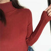 Vintage Style Autumn Winter Thick Sweater For Women Knitted Ribbed Pullover Sweater Long Sleeve Turtleneck Slim Jumper Soft Warm Pullover by Stevvex
