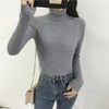 Vintage Style Autumn Winter Thick Sweater For Women Knitted Ribbed Pullover Sweater Long Sleeve Turtleneck Slim Jumper Soft Warm Pullover by Stevvex