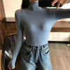 Vintage Style Autumn Winter Thick Sweater For Women Knitted Ribbed Pullover Sweater Long Sleeve Turtleneck Slim Jumper Soft Warm Pullover by Stevvex