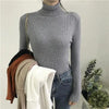 Vintage Style Autumn Winter Thick Sweater For Women Knitted Ribbed Pullover Sweater Long Sleeve Turtleneck Slim Jumper Soft Warm Pullover by Stevvex