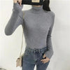 Vintage Style Autumn Winter Thick Sweater For Women Knitted Ribbed Pullover Sweater Long Sleeve Turtleneck Slim Jumper Soft Warm Pullover by Stevvex