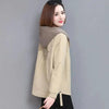 Vintage Style Women's Coat Hooded Jacket Long Sleeve Zipper Pockets Casual Windbreaker Basic Jackets Outerwear Plus Size 4XL E25 by Stevvex