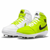 "Volt Mismatch" Jordan 1 Retro Cleats by Stadium Custom Kicks