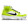 "Volt" Nike Alpha Huarache Elite 3 Mid Cleats by Stadium Custom Kicks