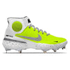 "Volt" Nike Alpha Huarache Elite 3 Mid Cleats by Stadium Custom Kicks