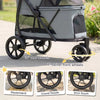 3 Wheel Pet Stroller with Easy One-Click Quick Fold, Mesh Window, Washable Cushion, for Medium Dogs by Furr Baby Gifts