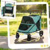 Dog Stroller for Large Dogs Up to 66 LBS with All-Terrain Spring Suspension, 8-Position Adjustable Handle by Furr Baby Gifts