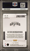 Graded 2023 Panini Instant Victor Wembanyama #26 Rookie RC Basketball Card PSA 9 Mint