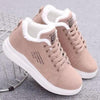 Warm Comfortable Womens Winter Shoes Fur Plush Casual Shoes Lace Up Fashion Sneakers Women's Snow Boots Fur Lined Booties Anti-Slip Ankle Winter Soft Sneakers by Stevvex