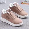 Warm Comfortable Womens Winter Shoes Fur Plush Casual Shoes Lace Up Fashion Sneakers Women's Snow Boots Fur Lined Booties Anti-Slip Ankle Winter Soft Sneakers by Stevvex
