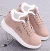 Warm Comfortable Womens Winter Shoes Fur Plush Casual Shoes Lace Up Fashion Sneakers Women's Snow Boots Fur Lined Booties Anti-Slip Ankle Winter Soft Sneakers by Stevvex