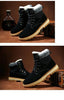 Warm Winter Mens Snow Boots Warm Fur Winter Shoes Mens Boots Footwear Ankle Boots Warm Fur Lined Winter Water-Resistan Waterproof Outdoor Snow Autumn Boots by Stevvex