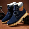 Warm Winter Mens Snow Boots Warm Fur Winter Shoes Mens Boots Footwear Ankle Boots Warm Fur Lined Winter Water-Resistan Waterproof Outdoor Snow Autumn Boots by Stevvex