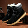 Warm Winter Mens Snow Boots Warm Fur Winter Shoes Mens Boots Footwear Ankle Boots Warm Fur Lined Winter Water-Resistan Waterproof Outdoor Snow Autumn Boots by Stevvex