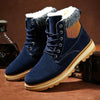 Warm Winter Mens Snow Boots Warm Fur Winter Shoes Mens Boots Footwear Ankle Boots Warm Fur Lined Winter Water-Resistan Waterproof Outdoor Snow Autumn Boots by Stevvex