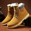 Warm Winter Mens Snow Boots Warm Fur Winter Shoes Mens Boots Footwear Ankle Boots Warm Fur Lined Winter Water-Resistan Waterproof Outdoor Snow Autumn Boots by Stevvex