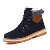 Warm Winter Mens Snow Boots Warm Fur Winter Shoes Mens Boots Footwear Ankle Boots Warm Fur Lined Winter Water-Resistan Waterproof Outdoor Snow Autumn Boots by Stevvex