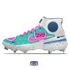 "Watermelon 1.0" Nike Alpha Huarache Elite 3 Mid Cleats