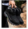 Waterproof Winter Mens Boots With Fur Warm Snow Mens Womens Boots Winter Work Casual Shoes High Top Winter Snow Boots Warm Fur Lined Winter Water-Resistan Ankle Booties by Stevvex