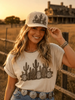 Western Cactus Garden Trucker Hat by Wild Junkie