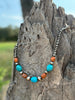 Sterling Silver Western Coral Apple Beaded Necklace by Wild Junkie