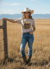 Western Saddle Graphic Tee by Wild Junkie