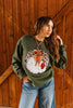 Western Santa Sequin Patch Sweatshirt by Wild Junkie