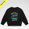 WHEELIE RADICAL CREWNECK - FRONT ONLY by LITTLE RAD THINGS