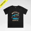 WHEELIE RADICAL TEE - BLUE EDITION (FRONT ONLY) by LITTLE RAD THINGS