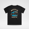 WHEELIE RADICAL TEE - BLUE EDITION by LITTLE RAD THINGS