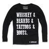 Whiskey And Beards Long Sleeve by Luckless Outfitters