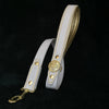 The "Maximus" leash white & gold by Bestia Dog Gear