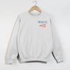 Maine Lobster Seafood Club Crewneck Sweatshirt – Coastal New England Lobster Graphic Pullover by Hey Jude Graphic Tees