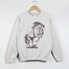 Wild Mustang Graphic Crewneck Sweatshirt by Hey Jude Graphic Tees