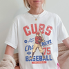 Vintage Inspired Chicago Cubs Baseball Tee – Retro 70s Champion Graphic T-Shirt by Hey Jude Graphic Tees